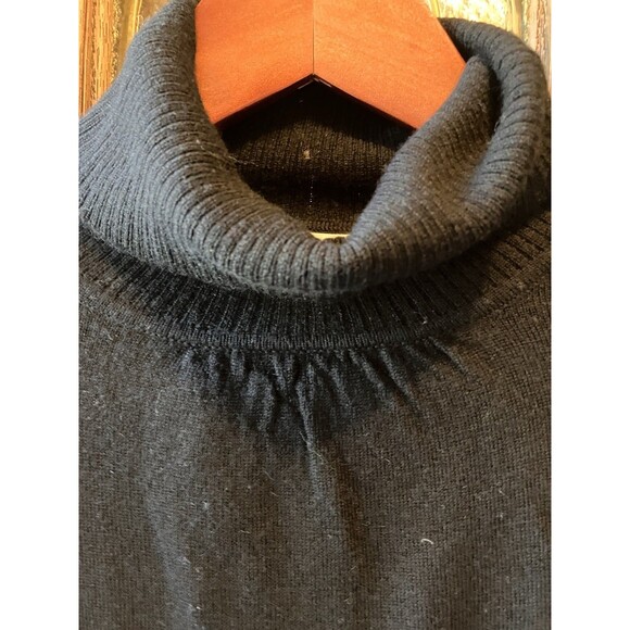 Susan Bristol Women's 100% Merino Wool Black Turtleneck Sweater Size 1X EUC - Picture 3 of 6
